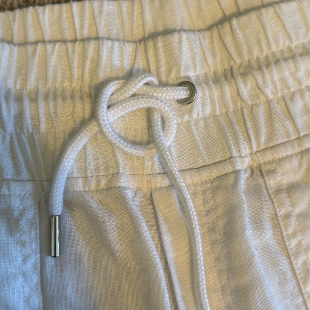 Drawstring Linen-Blend Pants - Picture 4 of 8